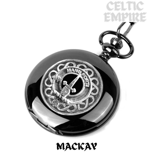 MacKay Scottish Family Clan Crest Pocket Watch