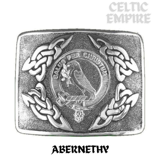 Abernethy Family Clan Crest Interlace Kilt Belt Buckle
