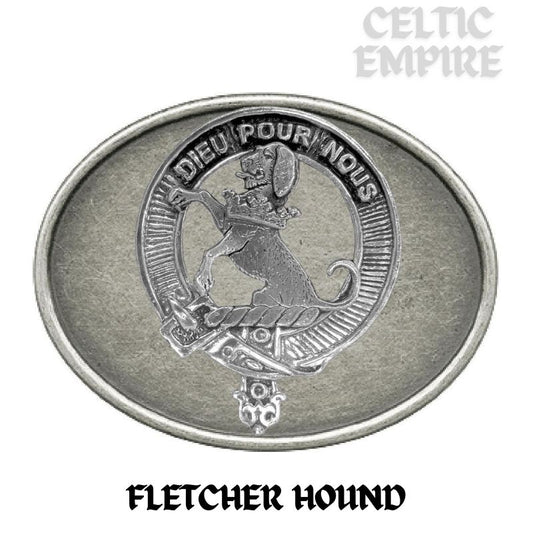 Fletcher Hound Family Clan Crest Regular Buckle ~ All Family Clans