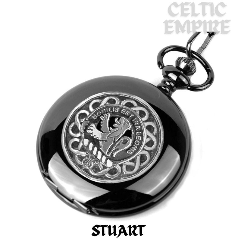 Stuart Scottish Family Clan Crest Pocket Watch
