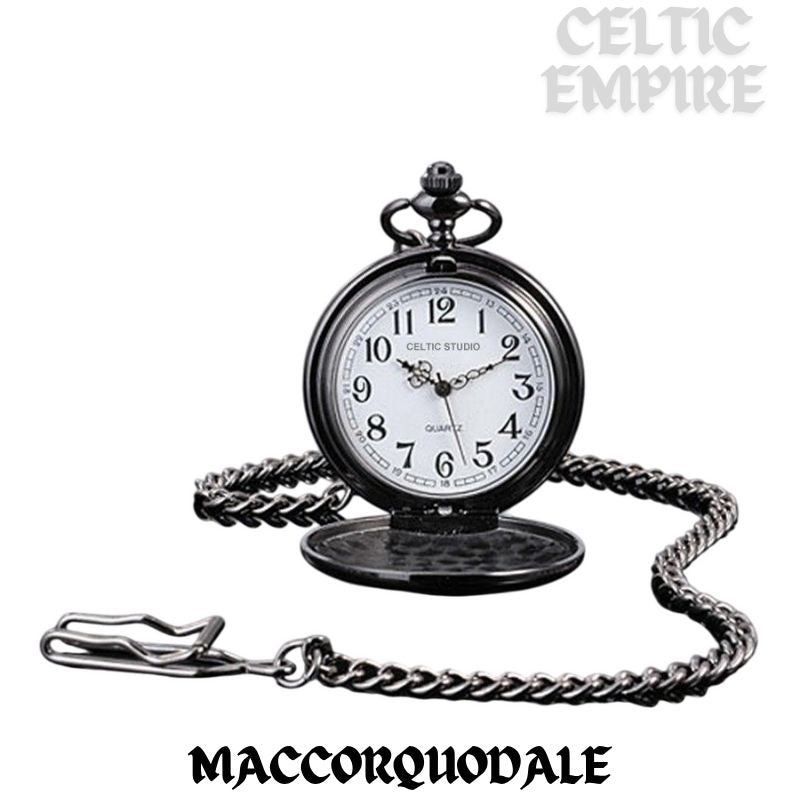 MacCorqudale Scottish Family Clan Crest Pocket Watch
