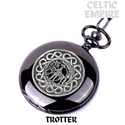 Trotter Scottish Family Clan Crest Pocket Watch
