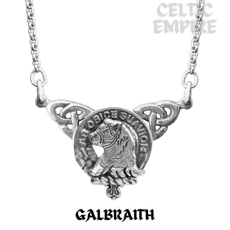 Galbraith Family Clan Crest Double Drop Pendant