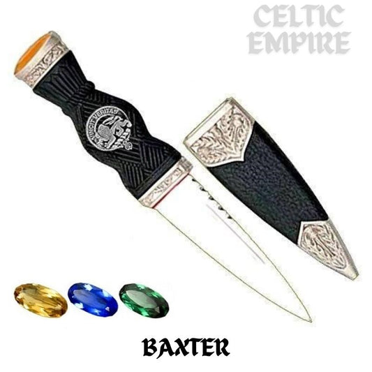 Baxter Family Clan Crest Sgian Dubh, Scottish Knife