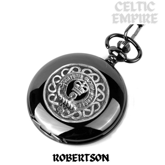 Robertson Scottish Family Clan Crest Pocket Watch
