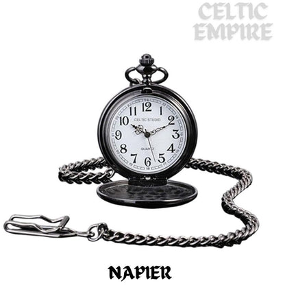 Napier Scottish Family Clan Crest Pocket Watch