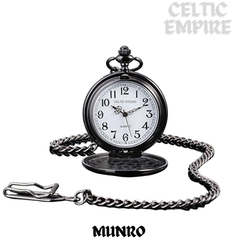 Munro Scottish Family Clan Crest Pocket Watch