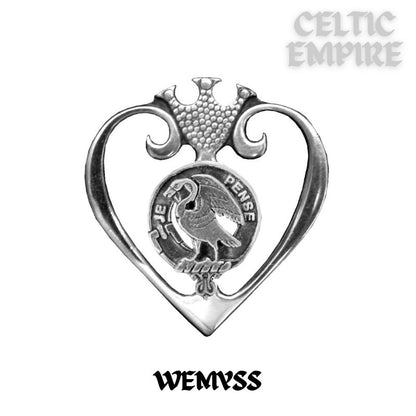 Wemyss Family Clan Crest Luckenbooth Brooch or Pendant