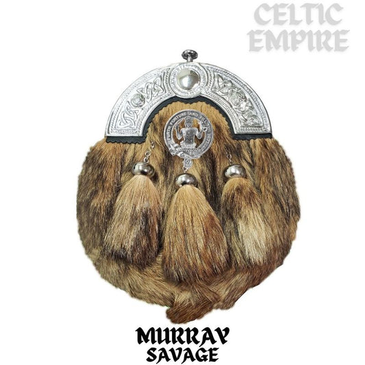 Murray (Savage) Scottish Family Clan Crest Badge Dress Fur Sporran