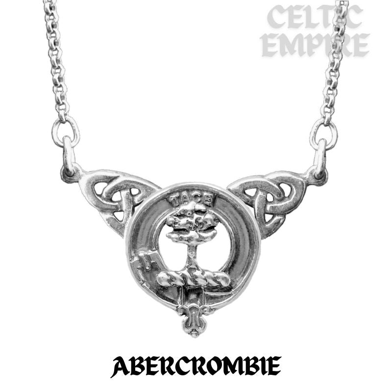 Abercrombie Family Clan Crest Double Drop Pendant
