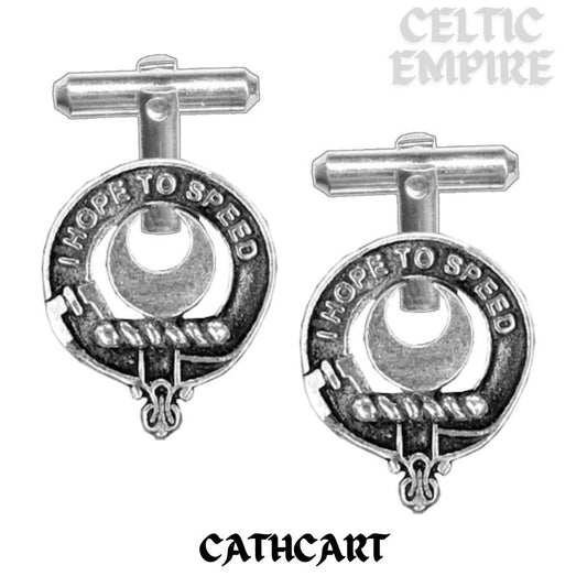 Cathcart Scottish Family Clan Crest Cufflinks