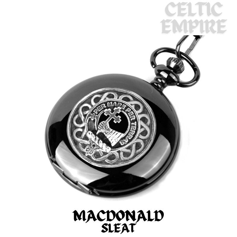 MacDonald Sleat Scottish Family Clan Crest Pocket Watch