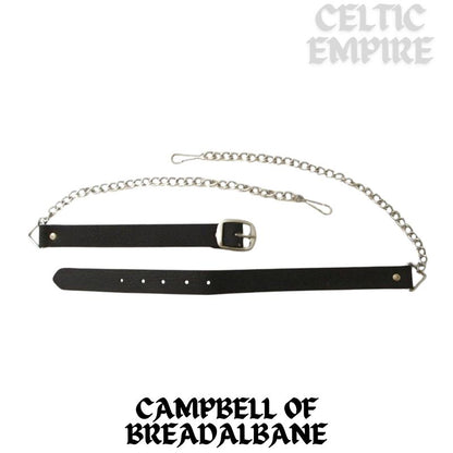 Campbell Breadalbane Scottish Family Clan Badge Sporran, Leather