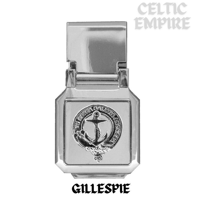 Gillespie Scottish Family Clan Crest Money Clip