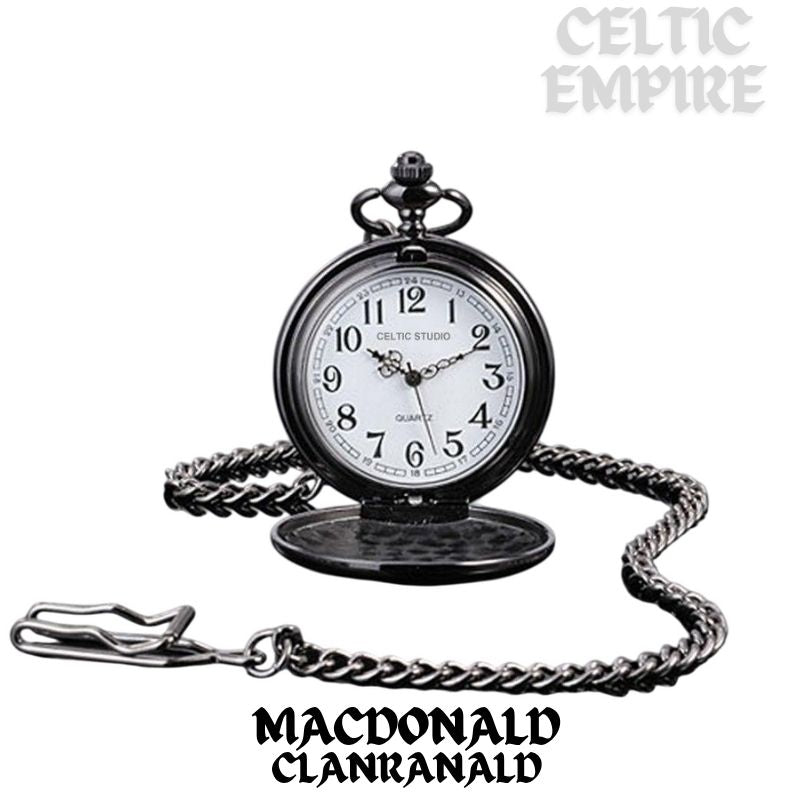 MacDonald Family Clanranald Scottish Family Clan Crest Pocket Watch