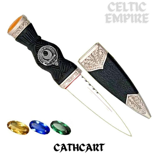 Cathcart Family Clan Crest Sgian Dubh, Scottish Knife