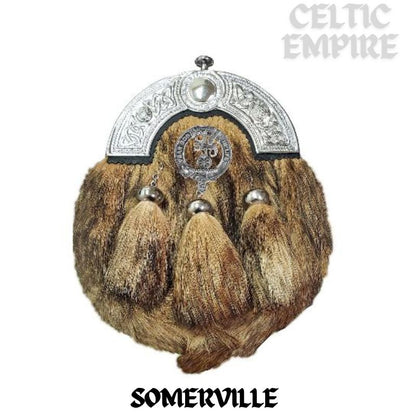 Somerville Scottish Family Clan Crest Badge Dress Fur Sporran