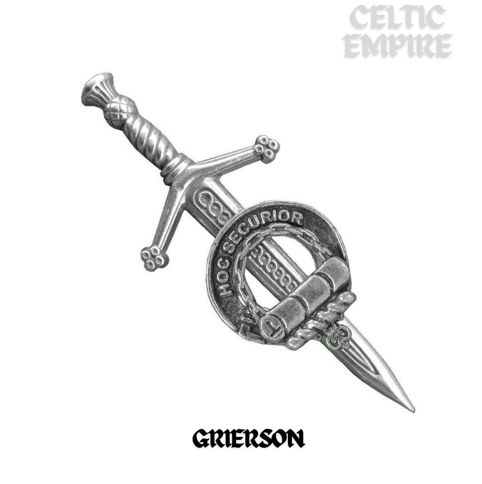 Grierson Scottish Small Family Clan Kilt Pin