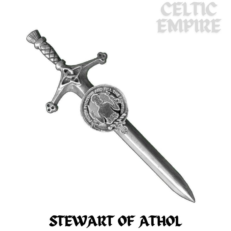 Stewart (Athol) Family Clan Crest Kilt Pin, Scottish Pin