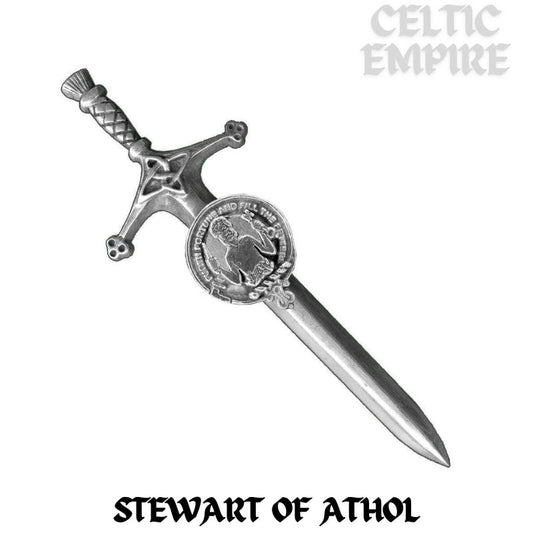 Stewart (Athol) Family Clan Crest Kilt Pin, Scottish Pin
