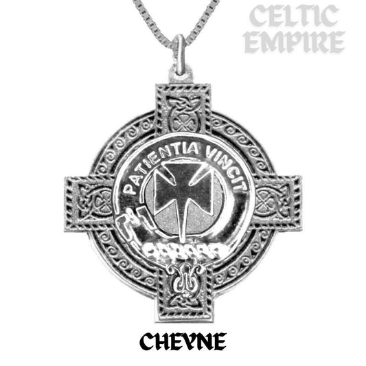 Cheyne Family Clan Crest Celtic Cross Pendant Scottish