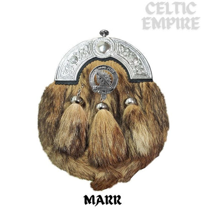 Marr Scottish Family Clan Crest Badge Dress Fur Sporran