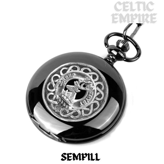 Sempill Scottish Family Clan Crest Pocket Watch