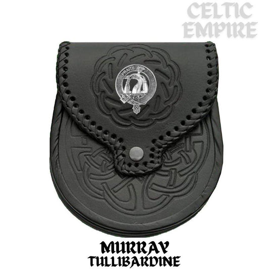 Murray (Tullibardine) Scottish Family Clan Badge Sporran, Leather
