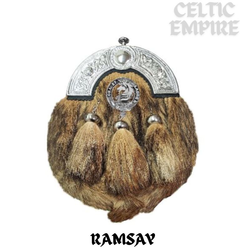 Ramsay Scottish Family Clan Crest Badge Dress Fur Sporran