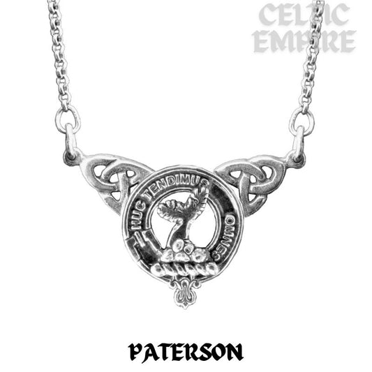 Patterson Family Clan Crest Double Drop Pendant