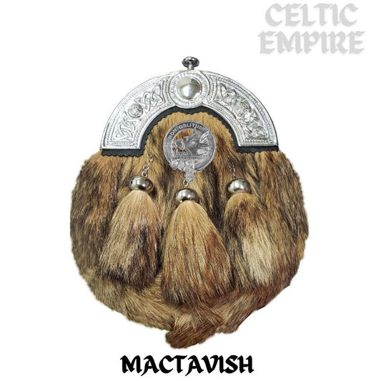 MacTavish Scottish Family Clan Crest Badge Dress Fur Sporran