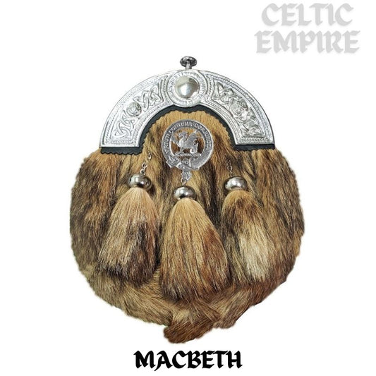 MacBeth Scottish Family Clan Crest Badge Dress Fur Sporran