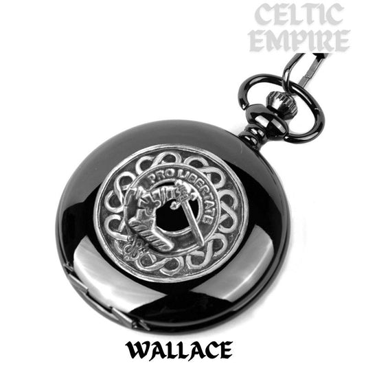 Wallace Scottish Family Clan Crest Pocket Watch