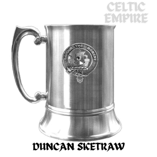 Duncan Sketraw Scottish Family Clan Crest Badge Tankard