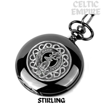 Stirling Scottish Family Clan Crest Pocket Watch