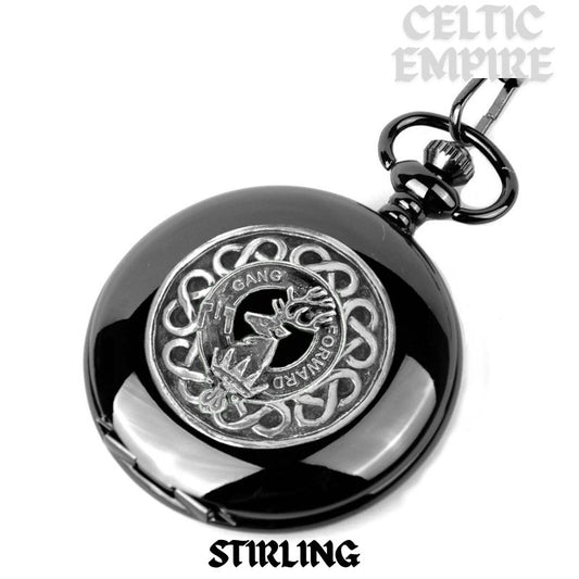 Stirling Scottish Family Clan Crest Pocket Watch