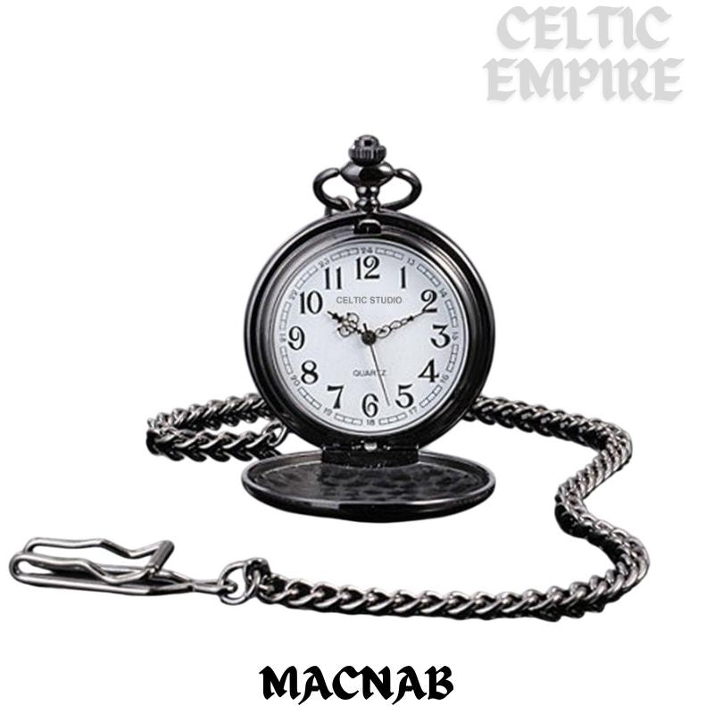 MacNab Scottish Family Clan Crest Pocket Watch