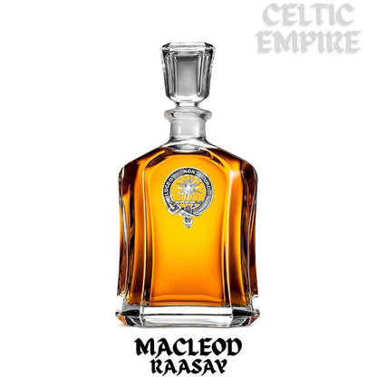 MacLeod (Raasay) Family Clan Crest Badge Skye Decanter