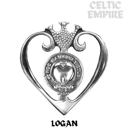 Logan Family Clan Crest Luckenbooth Brooch or Pendant