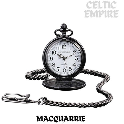 MacQuarrie Scottish Family Clan Crest Pocket Watch