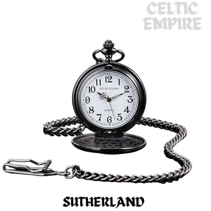 Sutherland Scottish Family Clan Crest Pocket Watch