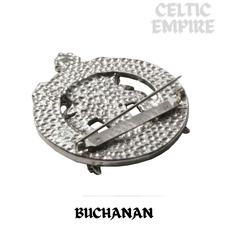 Buchanan Family Clan Crest Scottish Pewter Cap Badge