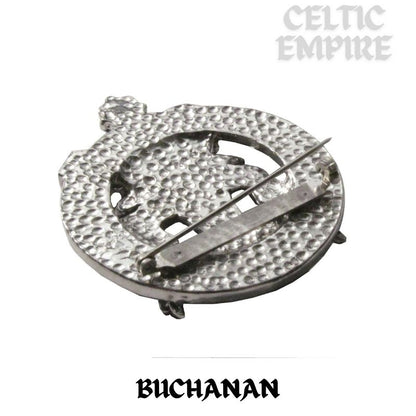 Buchanan Family Clan Crest Scottish Pewter Cap Badge