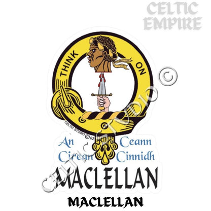 Maclellan Family Clan Crest Decal | Custom Scottish Heritage Car & Laptop Stickers