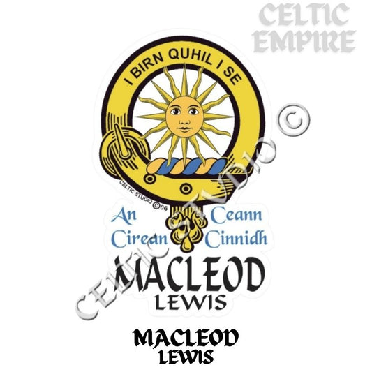 Macleod (Lewis) Family Clan Crest Decal | Custom Scottish Heritage Car & Laptop Stickers