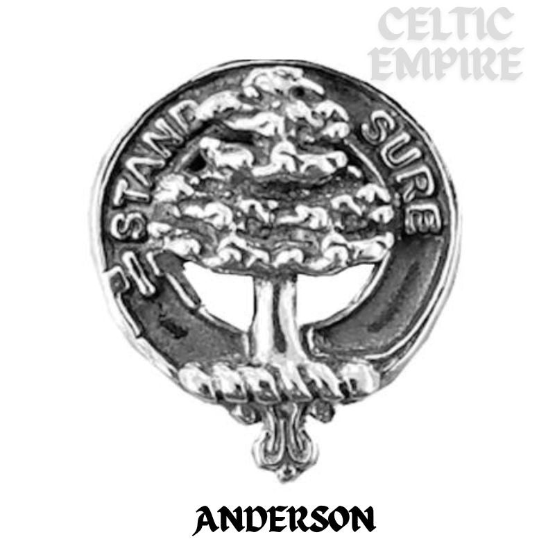 Anderson Family Clan Black Stainless Key Ring