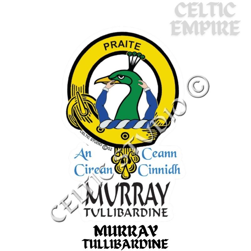 Murray (Tullibardine) Family Clan Crest Decal | Custom Scottish Heritage Car & Laptop Stickers