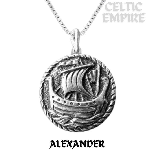 Celtic Iona Galley Long Ship Viking Ship Pendant