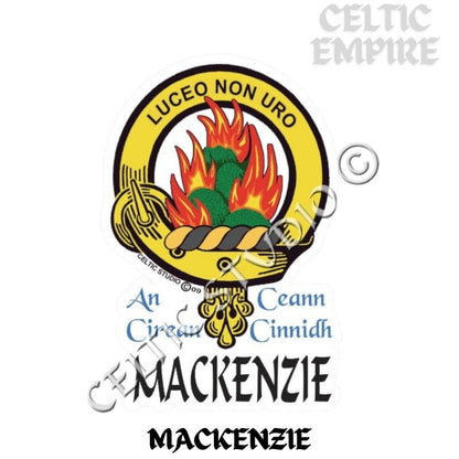 Mackenzie Family Clan Crest Decal | Custom Scottish Heritage Car & Laptop Stickers