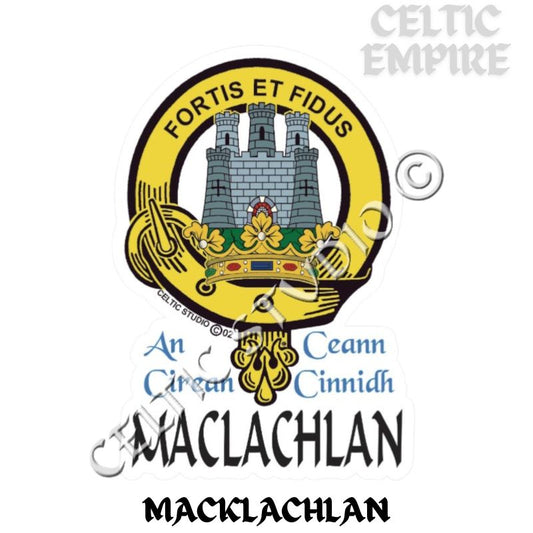 Maclachlan Family Clan Crest Decal | Custom Scottish Heritage Car & Laptop Stickers